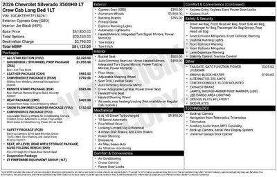 2026 Chevrolet Silverado 3500 HD LT DRW