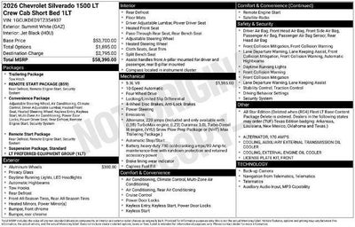 2026 Chevrolet Silverado 1500 LT