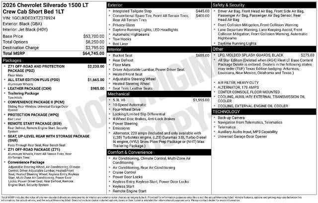 2026 Chevrolet Silverado 1500 LT