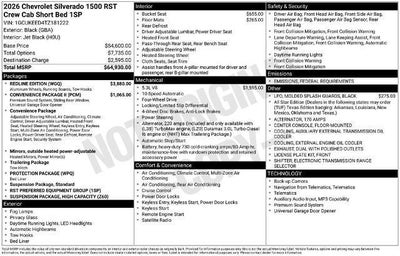 2026 Chevrolet Silverado 1500 RST