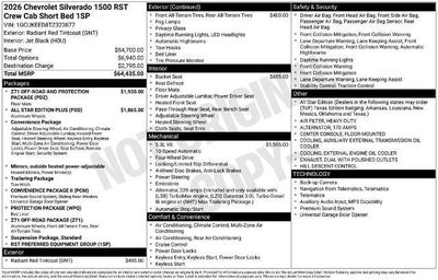 2026 Chevrolet Silverado 1500 RST