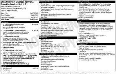 2026 Chevrolet Silverado 1500 LTZ