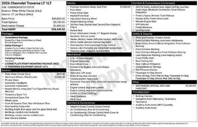 2026 Chevrolet Traverse LT