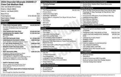 2026 Chevrolet Silverado 2500 HD LT