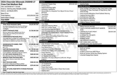 2026 Chevrolet Silverado 2500 HD LT