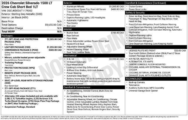 2026 Chevrolet Silverado 1500 LT