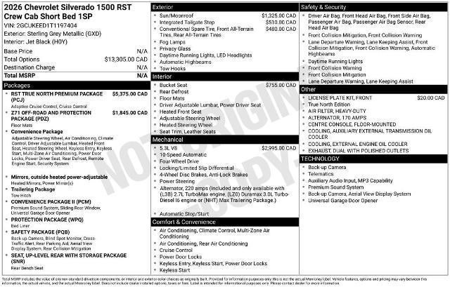 2026 Chevrolet Silverado 1500 RST
