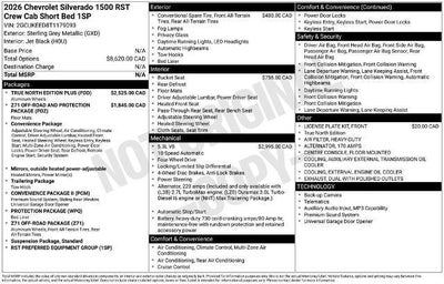 2026 Chevrolet Silverado 1500 RST
