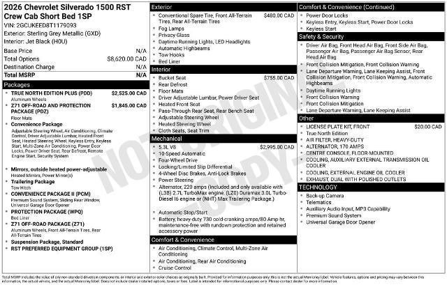 2026 Chevrolet Silverado 1500 RST