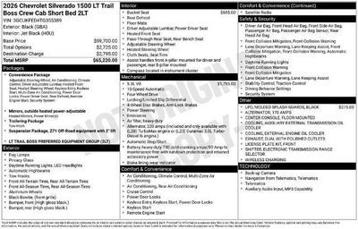 2026 Chevrolet Silverado 1500 LT Trail Boss
