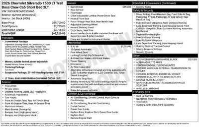 2026 Chevrolet Silverado 1500 LT Trail Boss