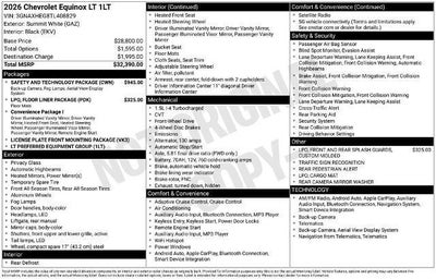 2026 Chevrolet Equinox LT