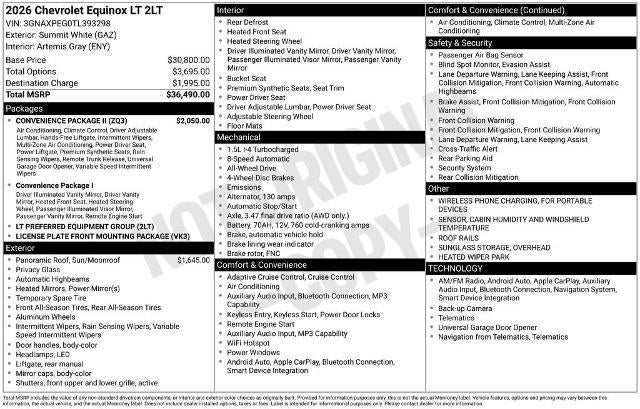 2026 Chevrolet Equinox LT