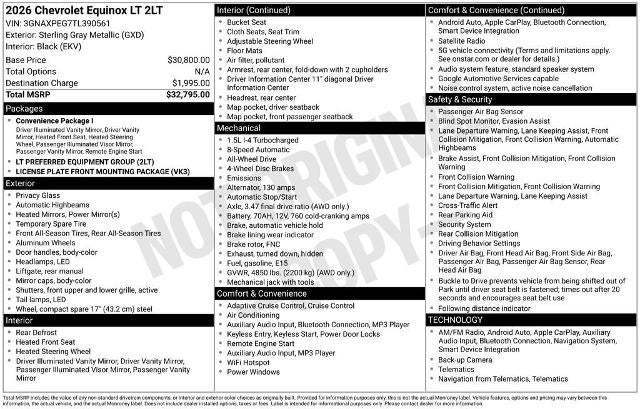 2026 Chevrolet Equinox LT