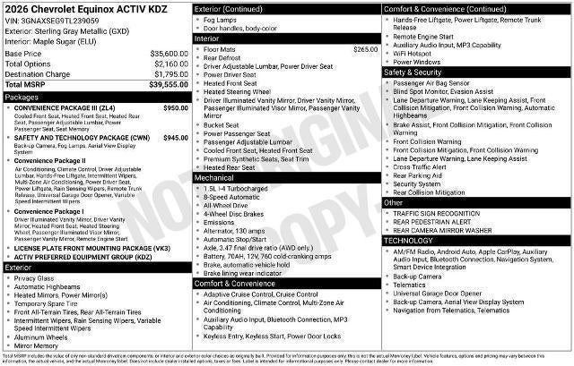 2026 Chevrolet Equinox ACTIV