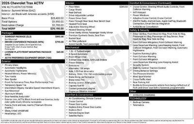 2026 Chevrolet Trax ACTIV