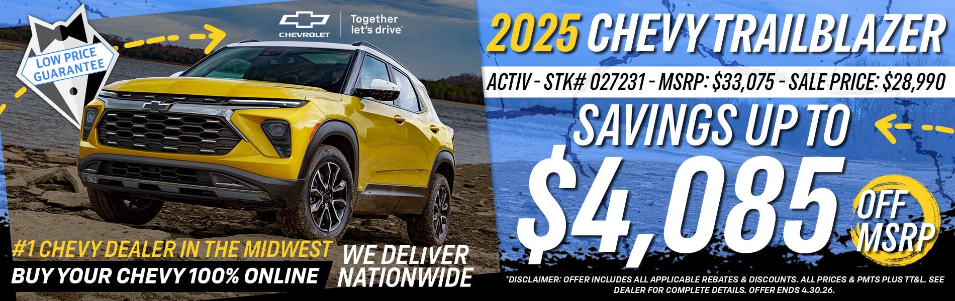 2025 Chevy Trailblazer - Savings Up To $4,085 Off MSRP
