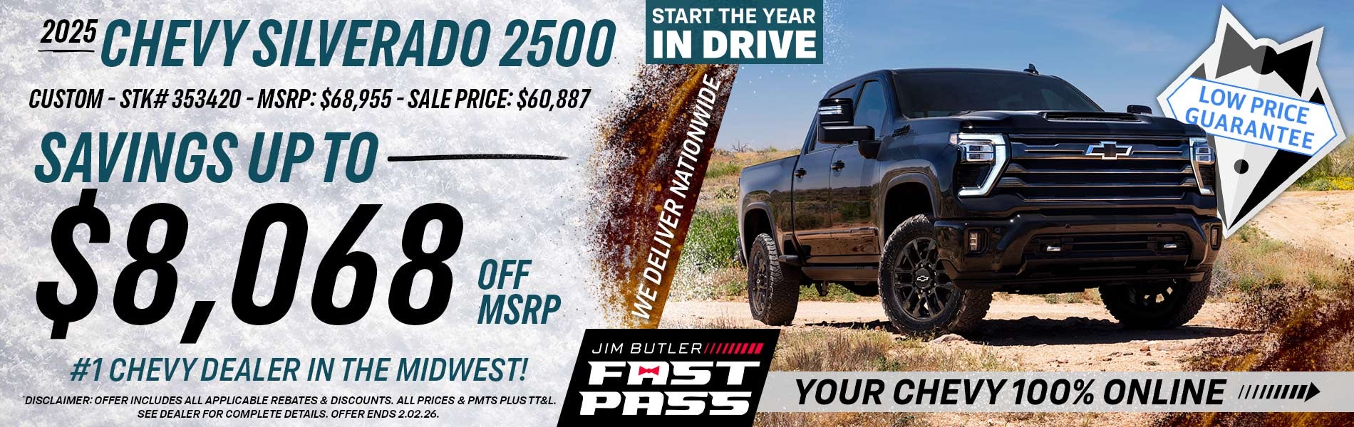 2025 Chevy Silverado 2500 - Savings Up To $8,068 Off MSRP