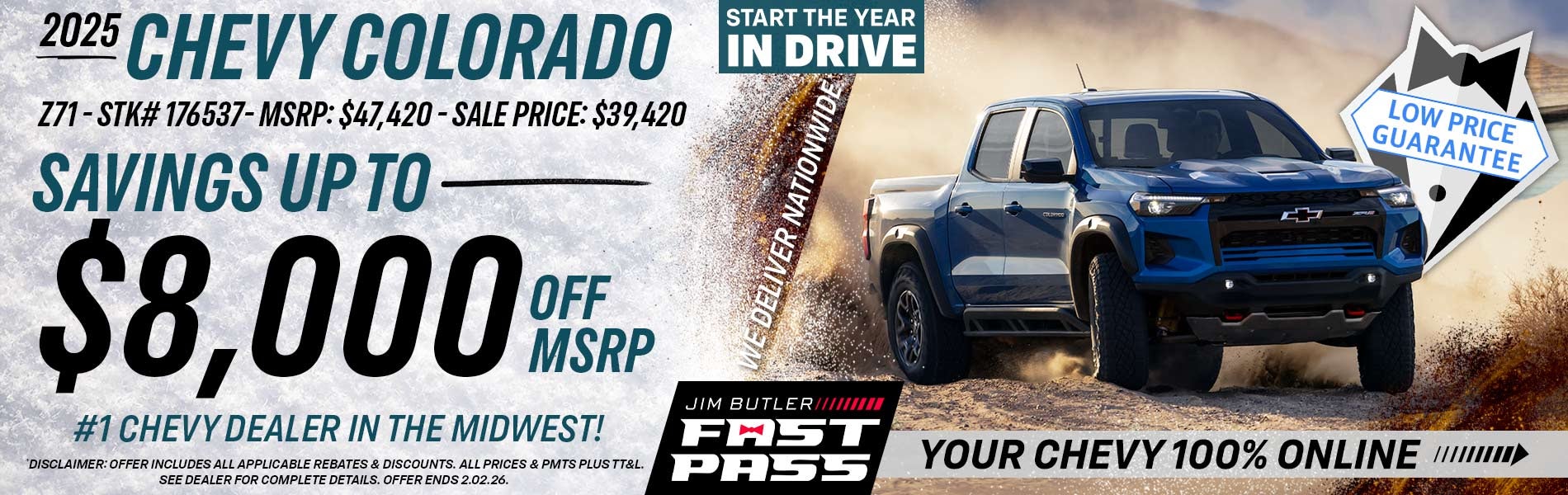 2025 Chevy Colorado - Savings Up To $8,000 Off MSRP