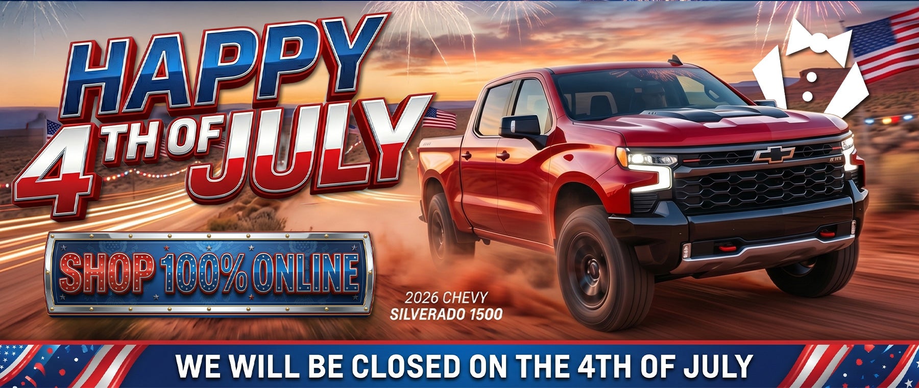Happy 4th of July! We Will Be Closed On 7/4!