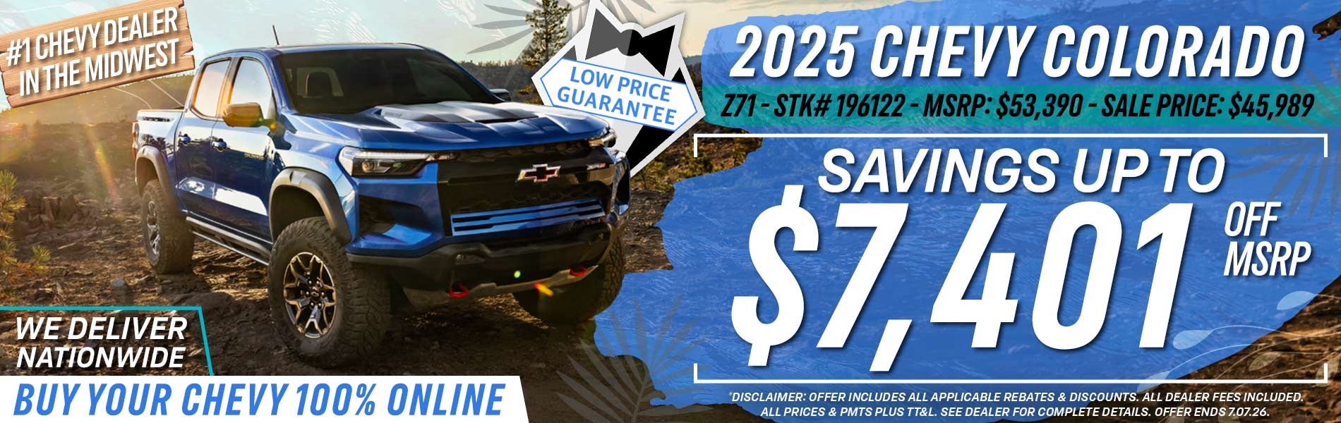 2025 Chevy Colorado - Savings Up To $7,401 Off MSRP