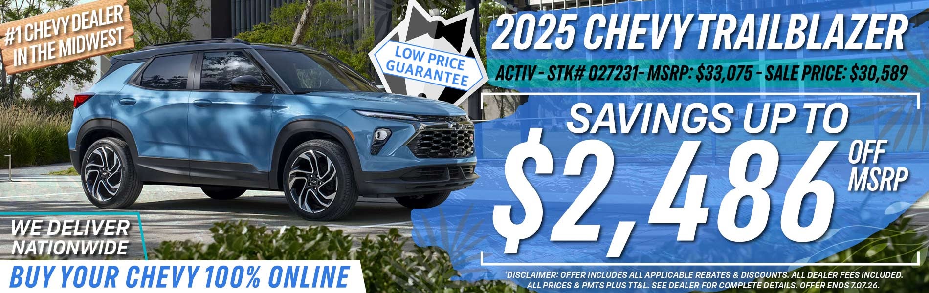 2025 Chevy Trailblazer - Savings Up To $2,486 Off MSRP