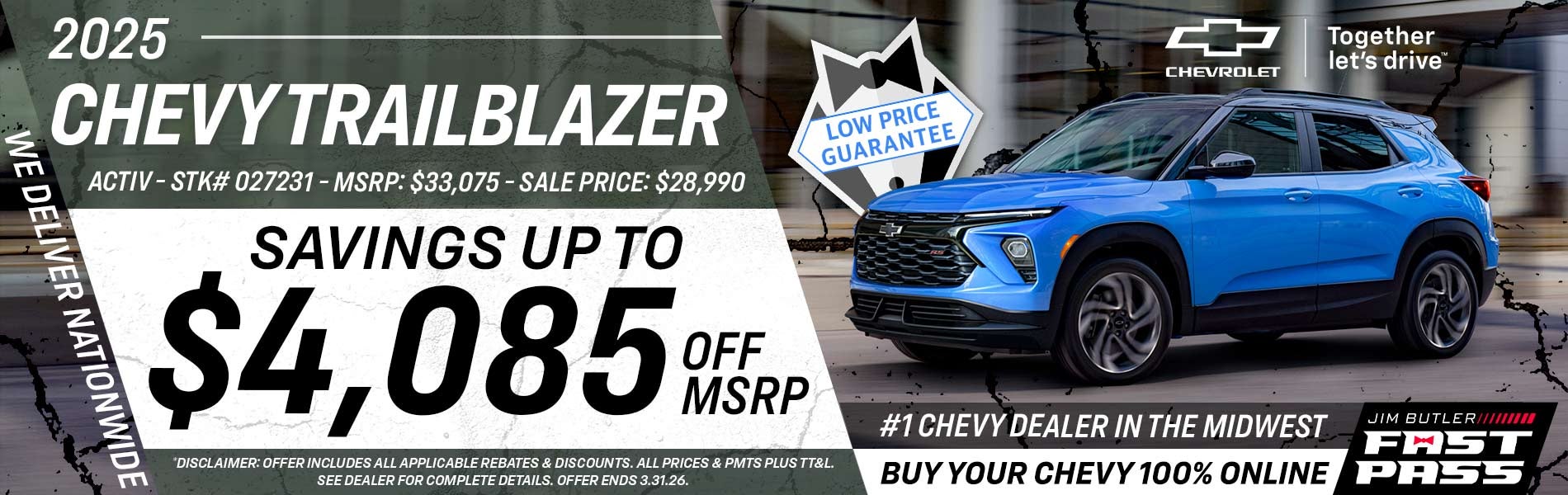 2025 Chevy Trailblazer - Savings Up To $4,085 Off MSRP