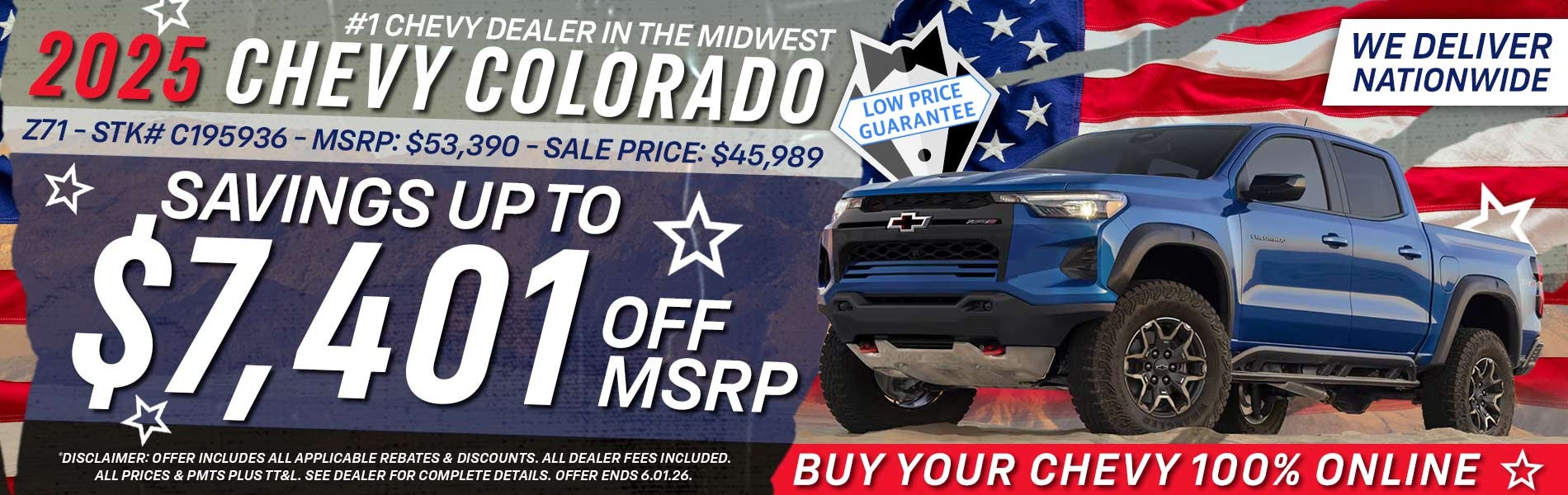 2025 Chevy Colorado - Savings Up To $7,401 Off MSRP