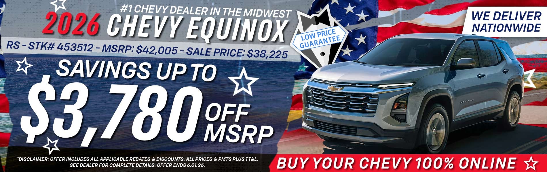 2026 Chevy Equinox - Savings Up To $3,780 Off MSRP