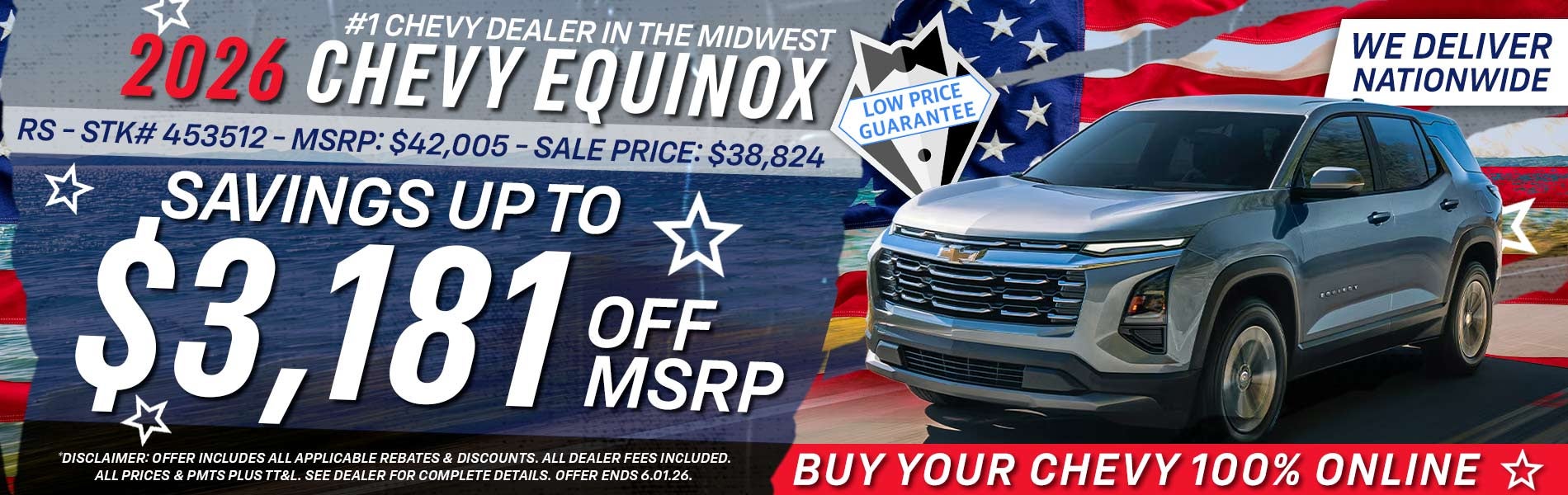 2026 Chevy Equinox - Savings Up To $3,181 Off MSRP