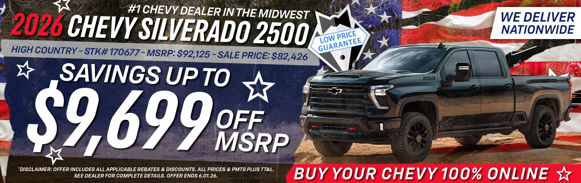 2026 Chevy Silverado 2500 - Savings Up To $9,699 Off MSRP