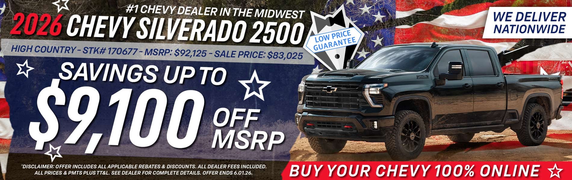 2026 Chevy Silverado 2500 - Savings Up To $9,100 Off MSRP