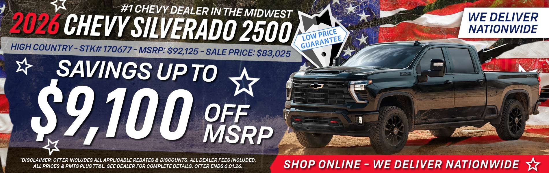 2026 Chevy Silverado 2500 - Savings Up To $9,100 Off MSRP