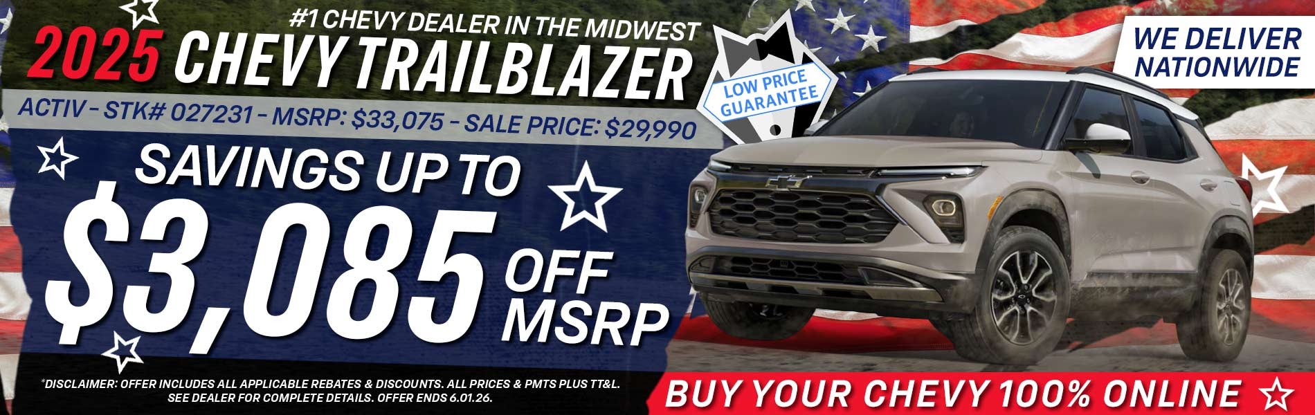2025 Chevy Trailblazer - Savings Up To $3,085 Off MSRP