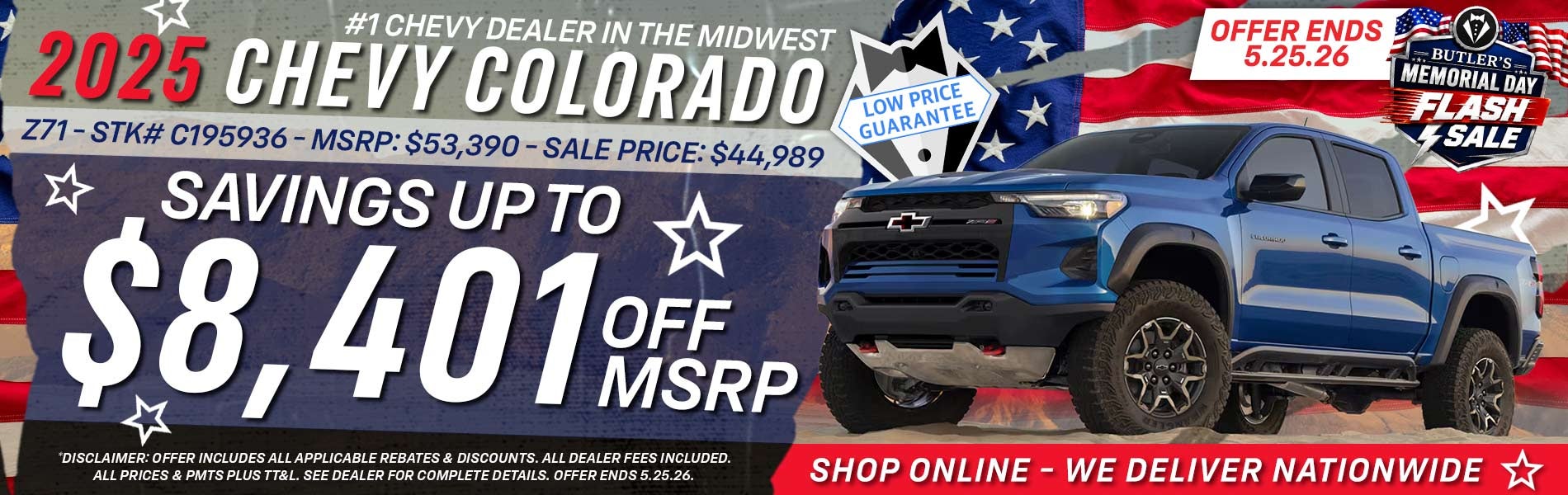 2025 Chevy Colorado - Savings Up To $8,401 Off MSRP