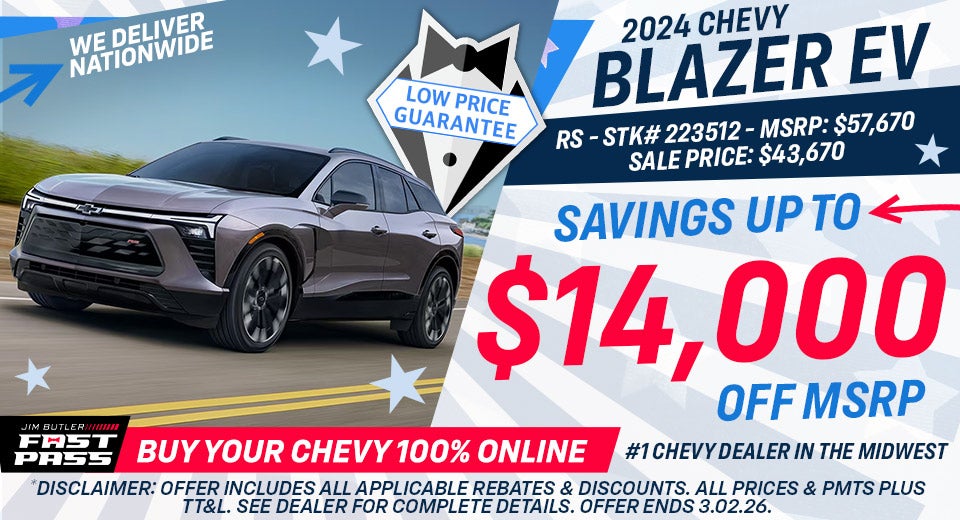 2024 Chevy Blazer EV RS - Savings Up To $14,000 Off MSRP