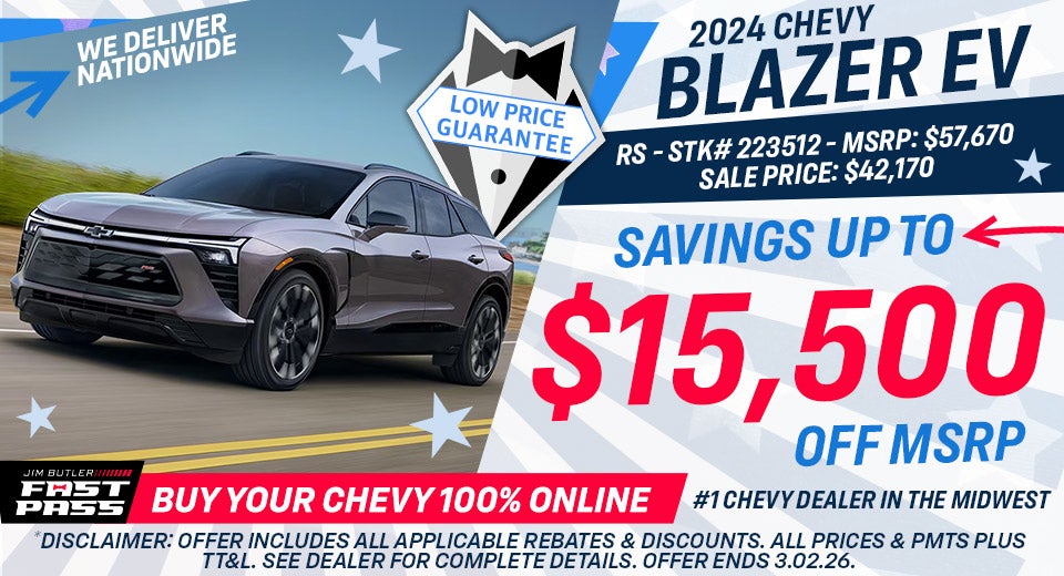 2024 Chevy Blazer EV RS - Savings Up To $15,500 Off MSRP